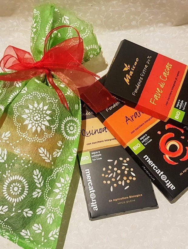 Un sacchetto di felicità - sacchetto regalo con cioccolato Mascao