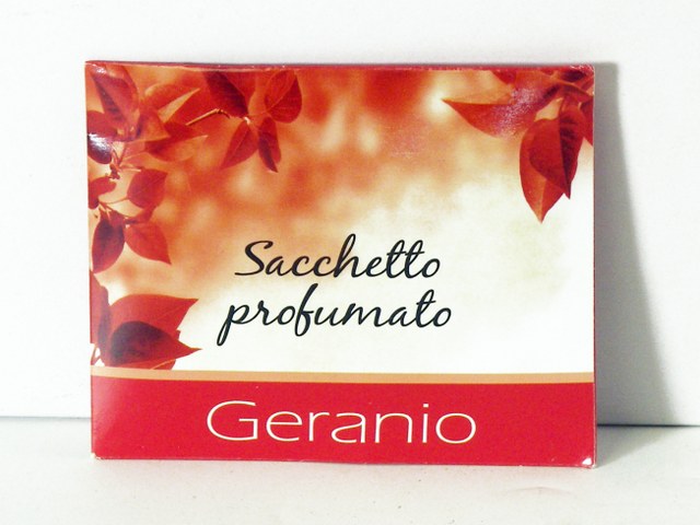 Sacchetto profuma biancheria Geranio