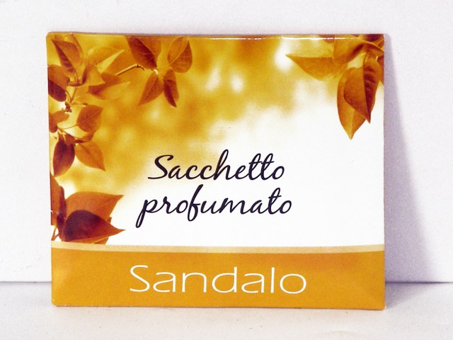 Sacchetto profuma biancheria Sandalo