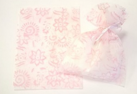 Sacchetto bianco rosa