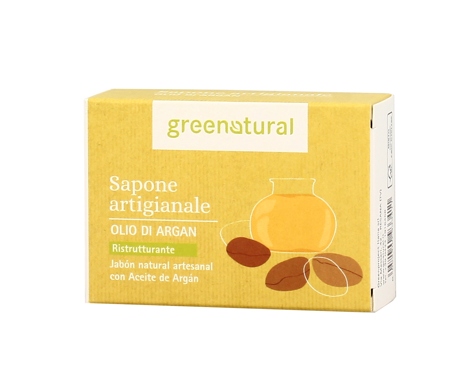 Sapone naturale OLIO DI ARGAN Nutriente Greenatural 100 gr