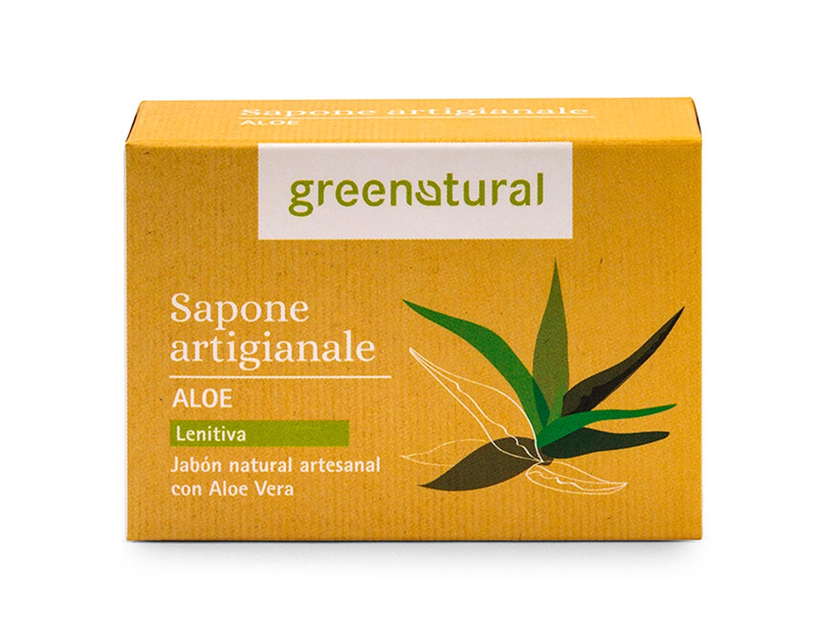 Sapone naturale ALOE Idratante e Lenitivo Greenatural 100 gr