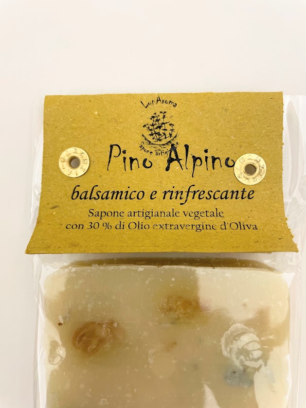 Sapone artigianale Pino Alpino con 30% olio di oliva