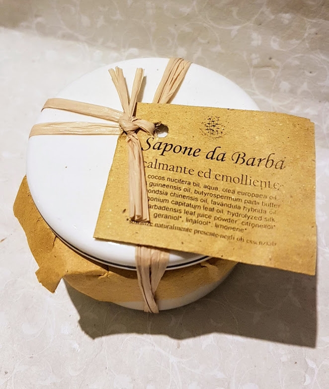 Sapone da barba in ciotola di ceramica - Lunaroma