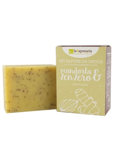 Sapone solido per doccia Mandorla e Zenzero La Saponaria