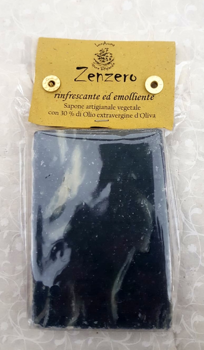 Sapone artigianale vegetale Zenzero rinfrescante ed emolliente - Lunaroma