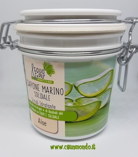 Sapone Marino Scrub delicato con granelli di sale all'Aloe