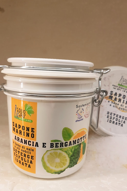 Sapone marino scrub arancia e bergamotto