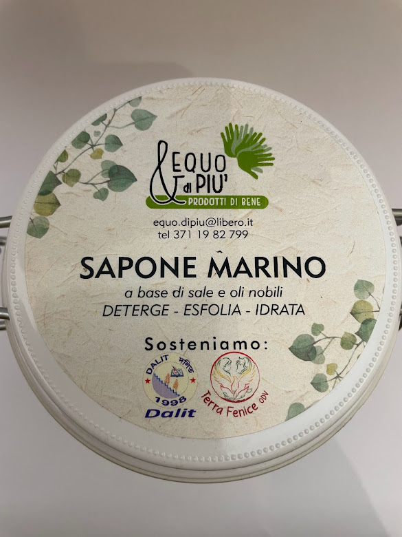 Sapone marino scrub efoliante delicato al sale marino aloe e bradana in vasetto da 500gr