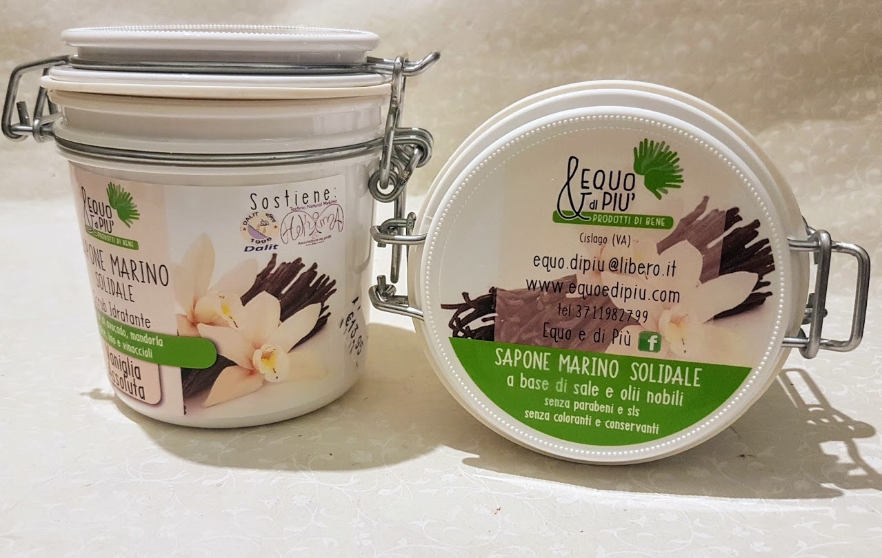 Sapone Marino Scrub delicato con granelli di sale VANIGLIA