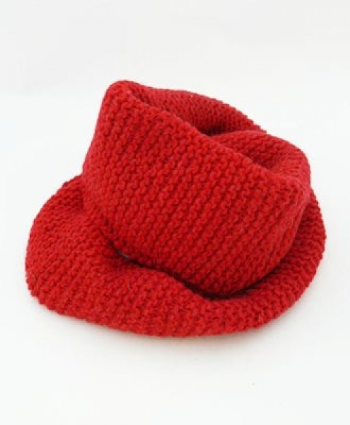 Scaldacollo in Lana di alpaca Rosso
