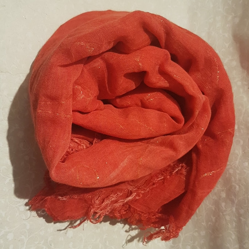 Foulard sciarpa Bamboo Glitter Rosso 29