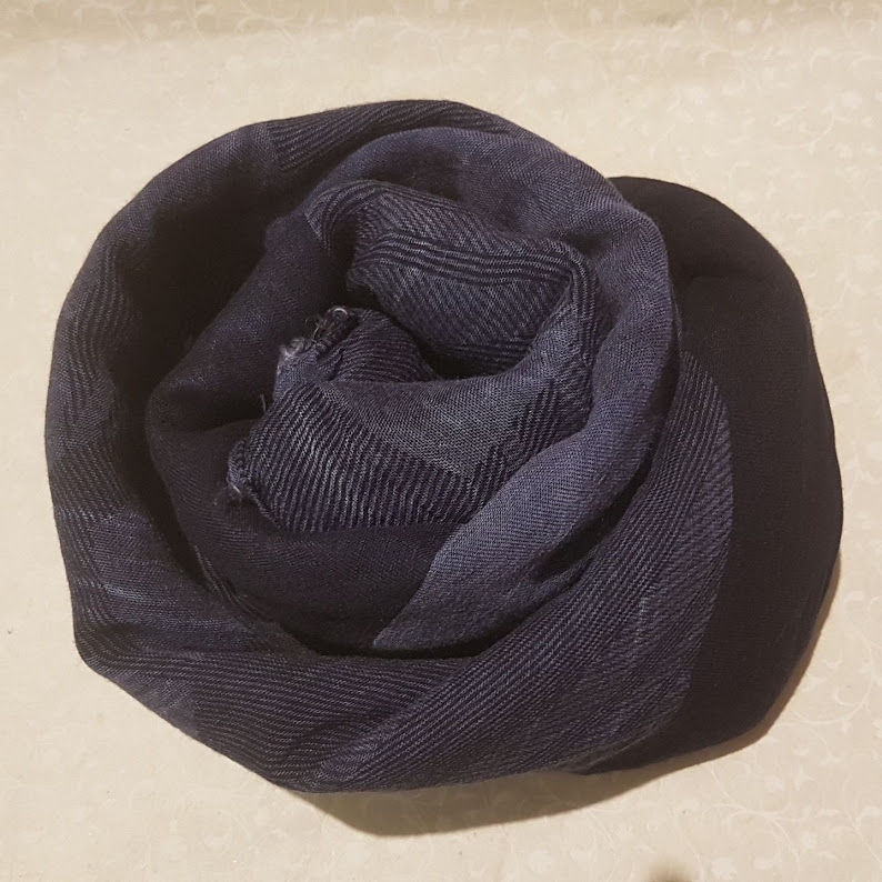 Foulard sciarpa Bamboo Klee Blu notte 20