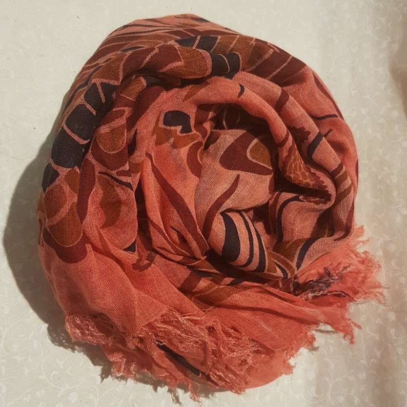 Foulard sciarpa Bamboo Morris Mattone 61