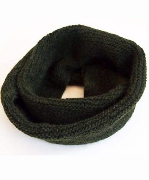 Sciarpa collo collana in Lana di alpaca Grigio scuro