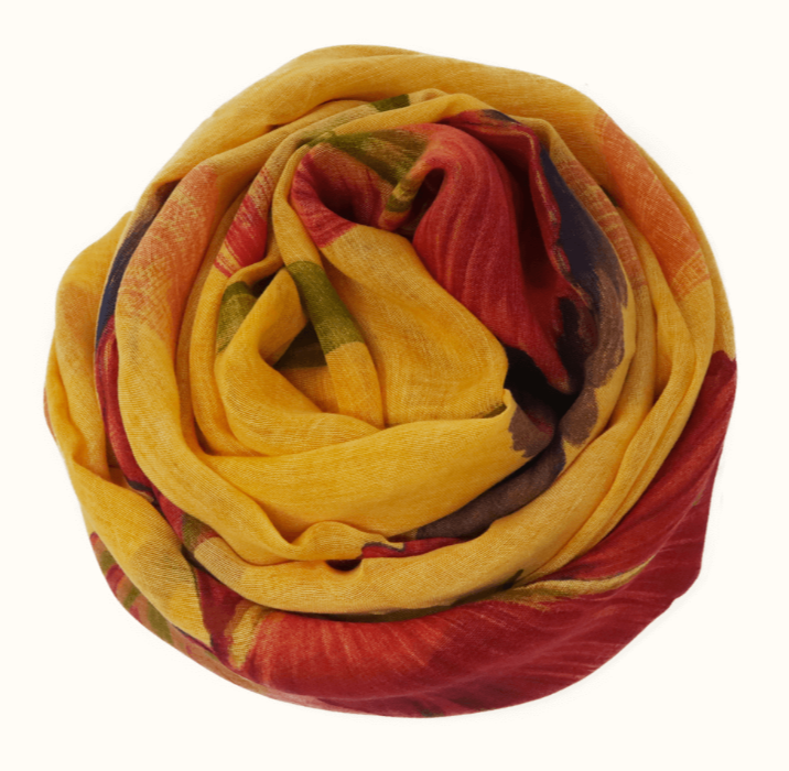 Foulard sciarpa Bamboo Dalì Gialla