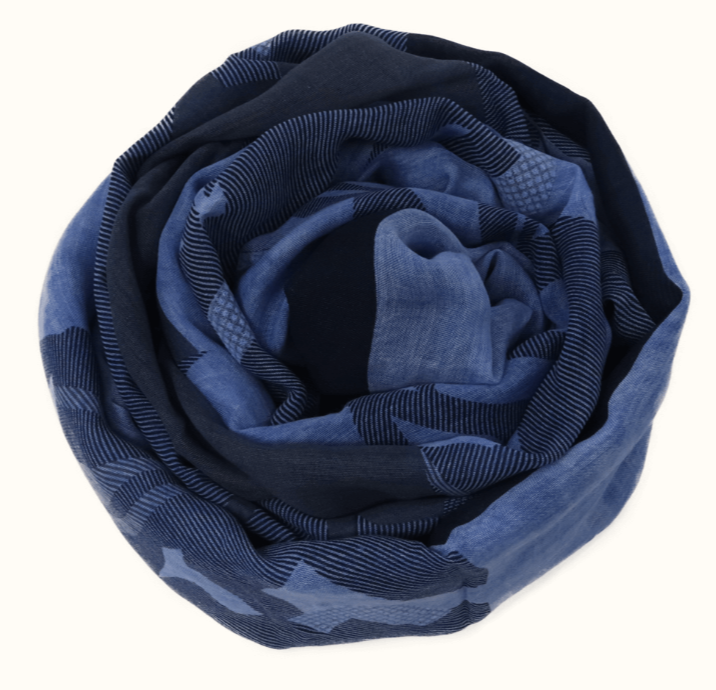 Sciarpa in bamboo blu scuro