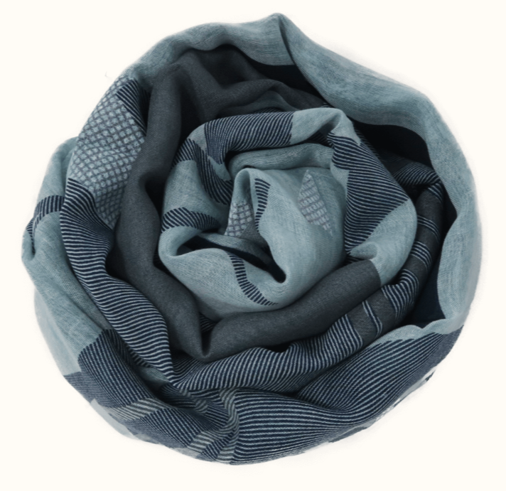 Sciarpa in bamboo bluejeans