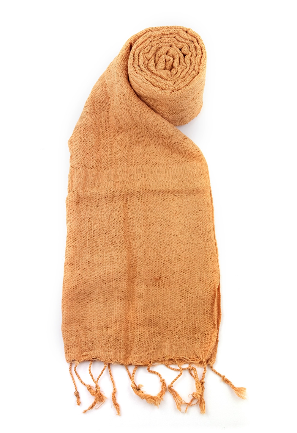 Sciarpa 100% cotone TOAN Tinta Unita HAZELNUT arancione