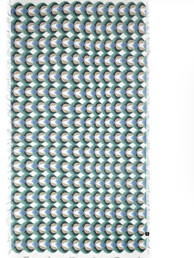 Foulard sciarpa in bamboo Munch Bianca.