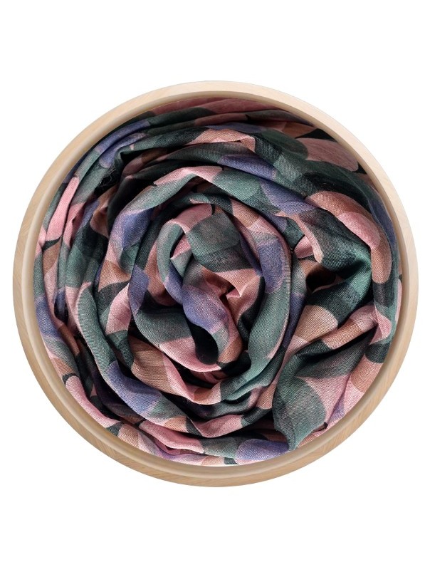 Foulard sciarpa in bamboo Munch Rosa peonia