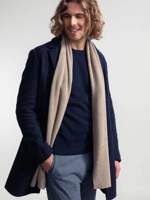 Sciarpa in cashmere rigenerato Federico beige Rifò