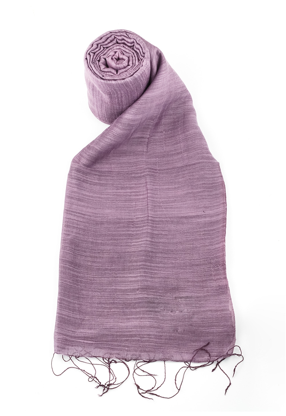 Sciarpa LAN 50% seta 50% cotone Tinta Unita PURPLE DHALIA