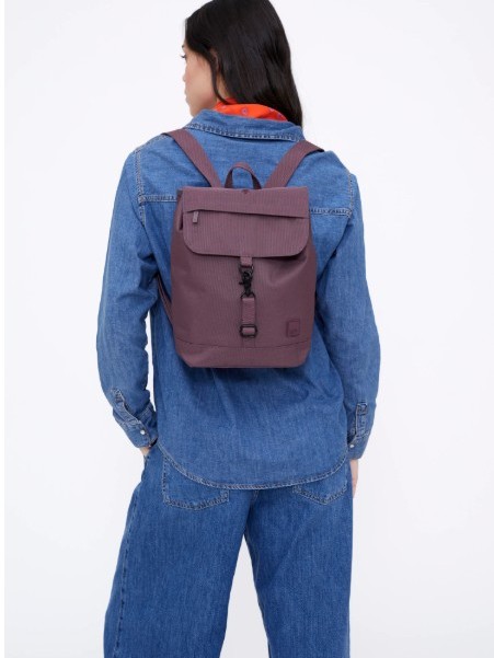 Zainetto SCOUT MINI in tessuto ecofriendly Maroon Lefrik