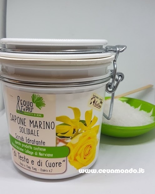 Scrub sapone marino rosa e ylang ylang