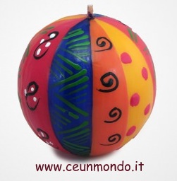 Candela dipinta a mano Shaida cm8 sfera