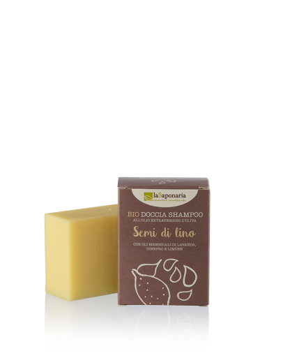 Shampoo solido ai semi di lino LA SAPONARIA - 100 g