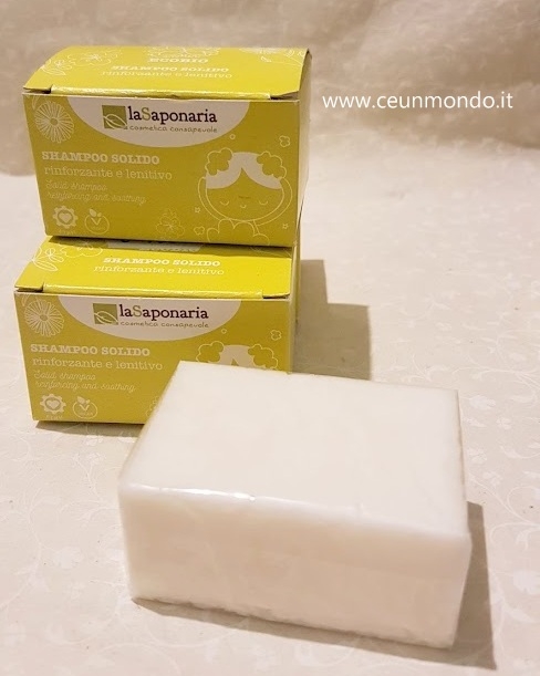 Shampoo solido rinforzante e lenitivo 50gr - La Saponaria