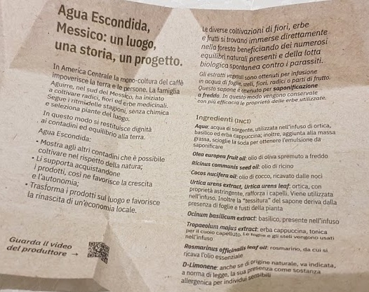 Shampoo solido all'ortica 100% biodegradabile