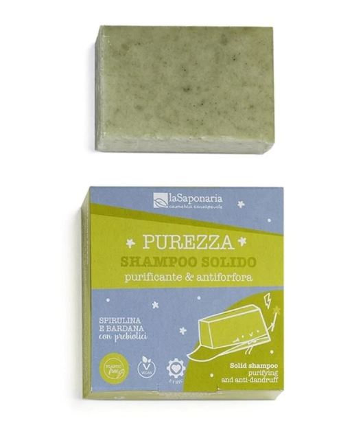 Shampoo solido purificante