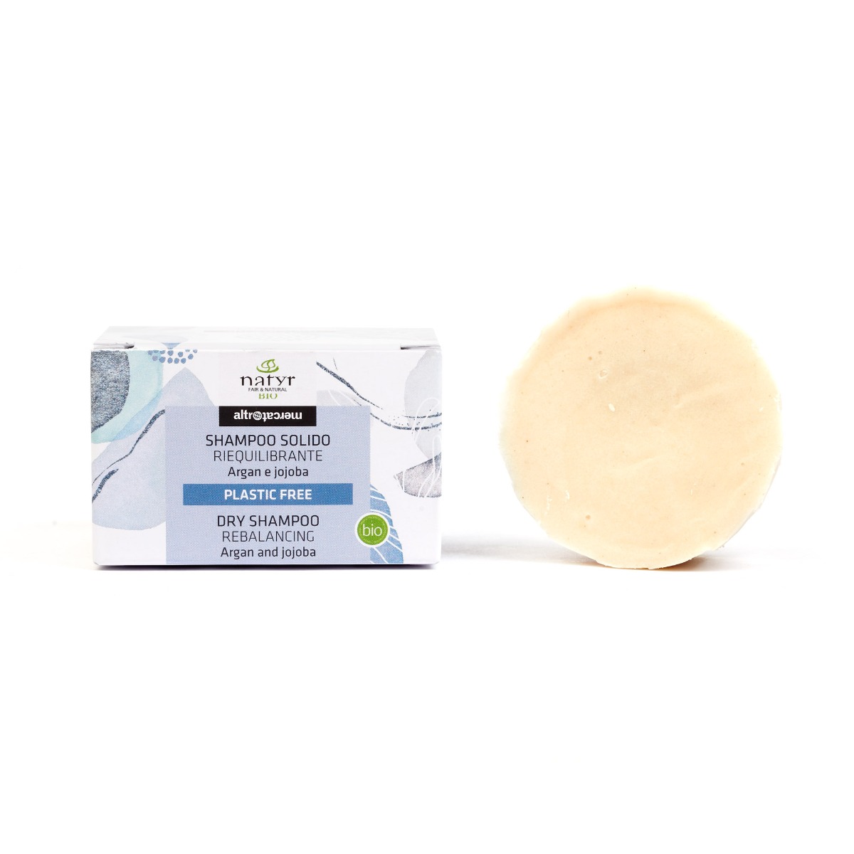 Shampoo solido riequilibrante con argan e jojoba bio