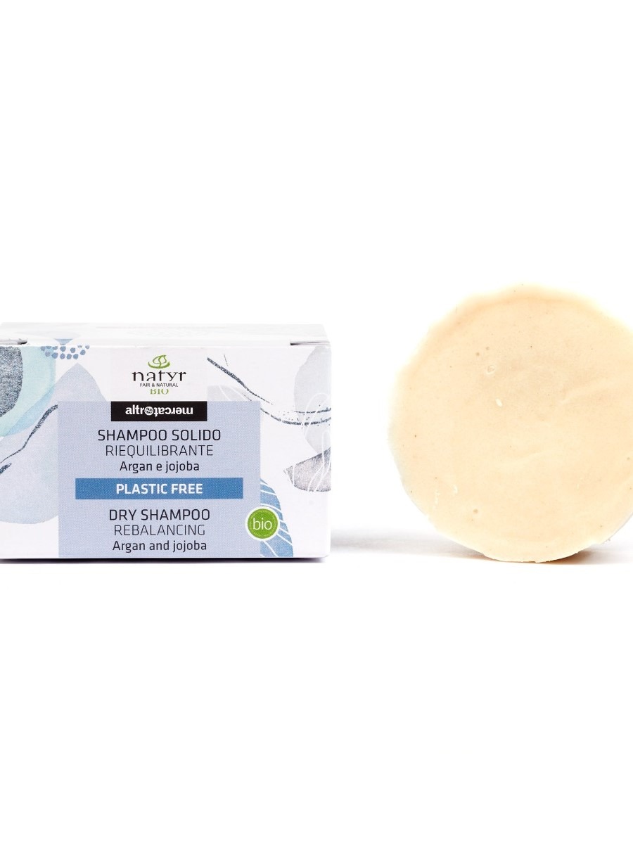 Shampoo solido riequilibrante con argan e jojoba bio