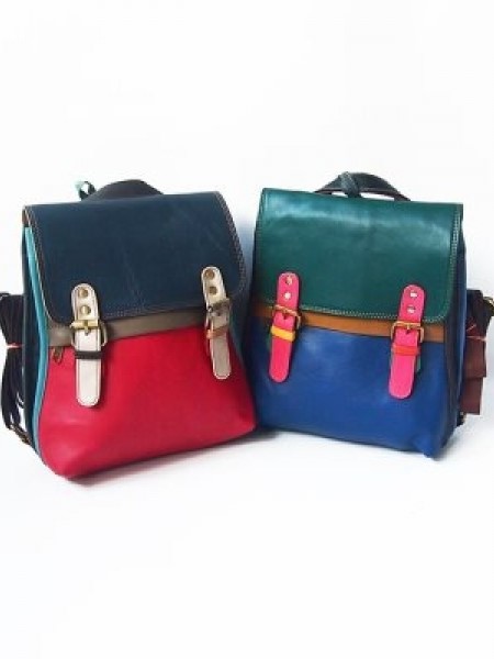 Soruka Zaino Borsa multicolore in pelle riciclata squad