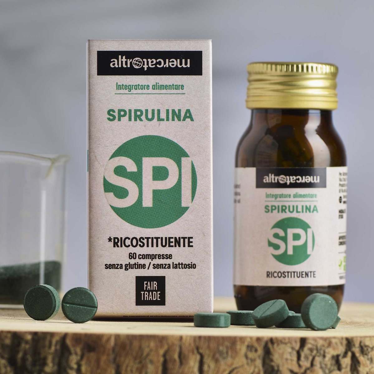 Spirulina in compresse, Ricostituiente, Altromercato