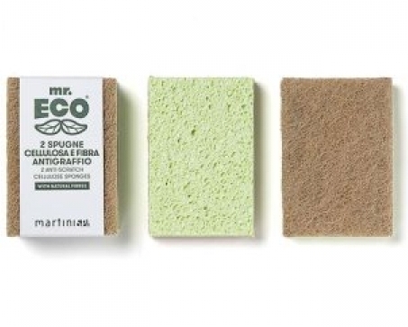 Spugna doppia azione naturale 2 pz