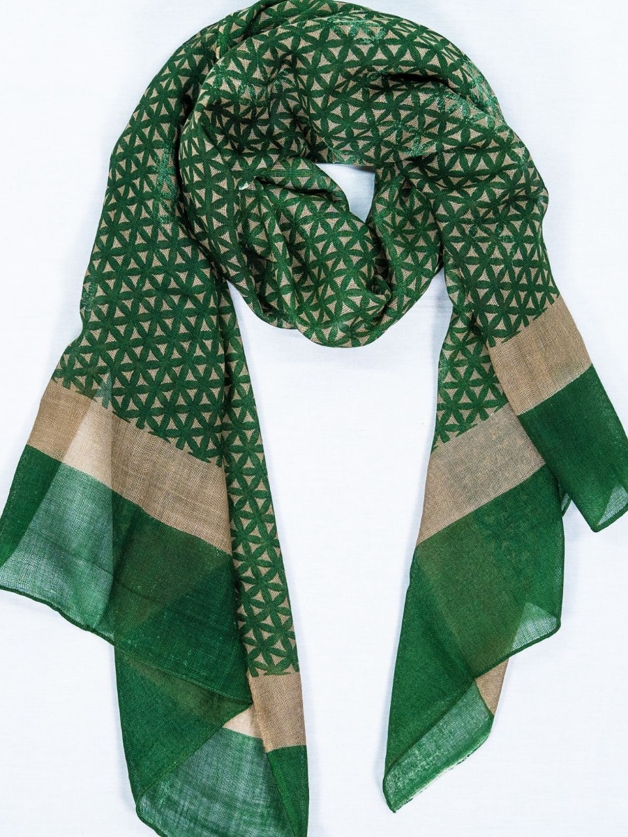 Stola in lana Verde Pamela On Earth