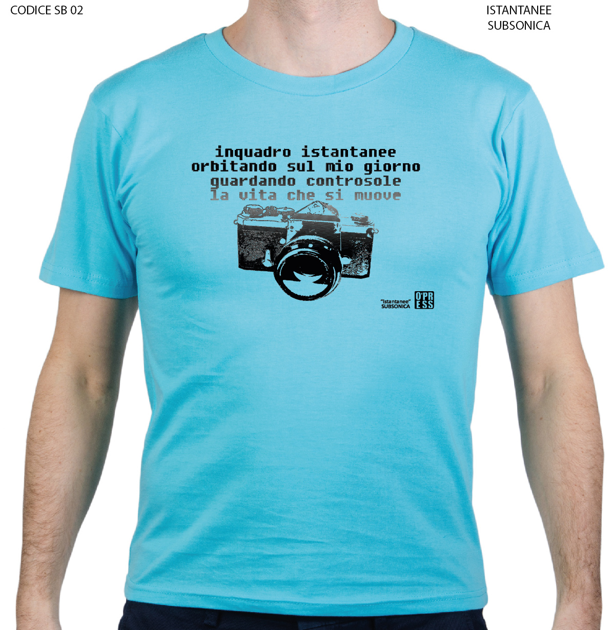 T-shirt Istantanee Azzurra - Subsonica - O'press