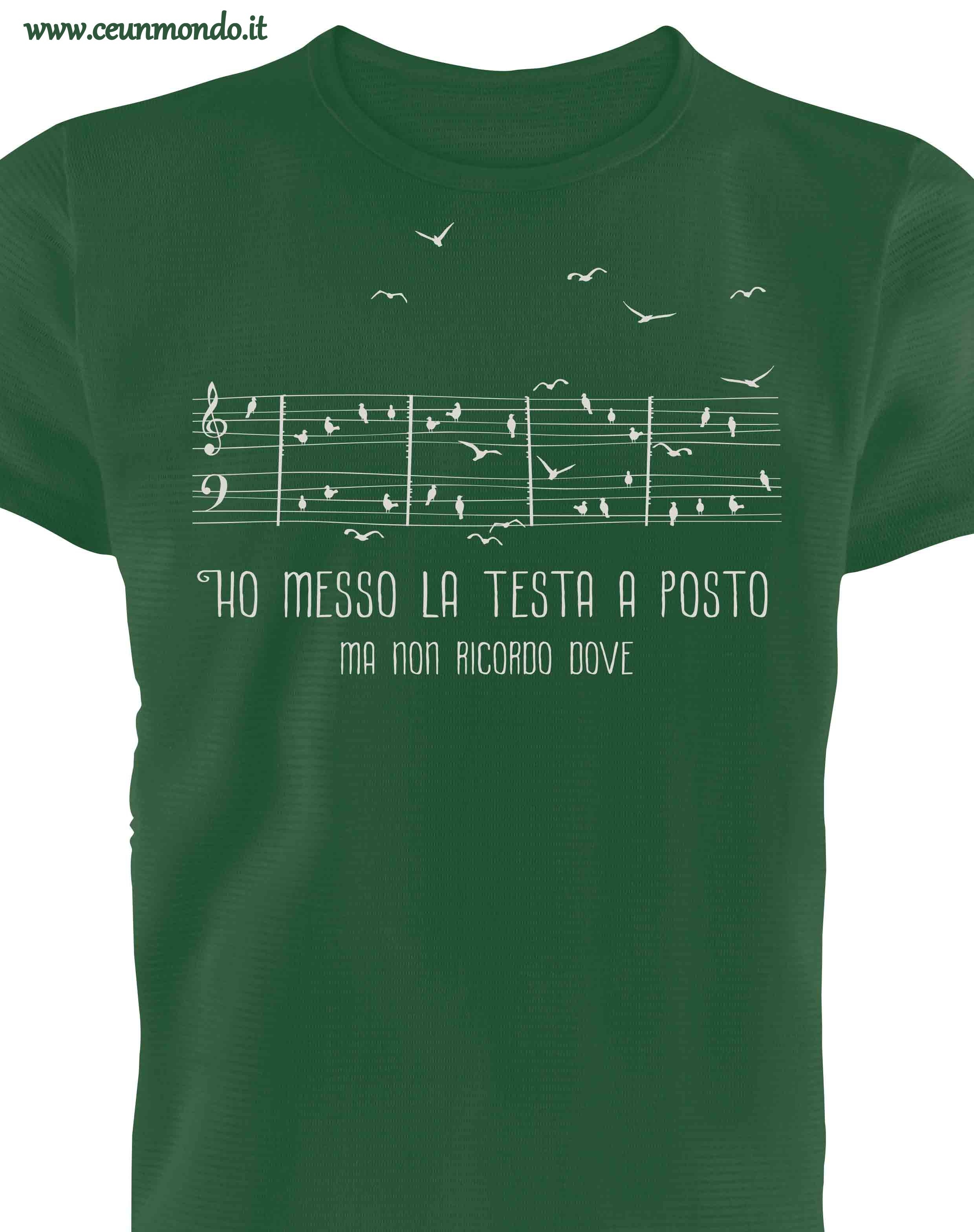 T-shirt unisex TESTA A POSTO cotone BIO