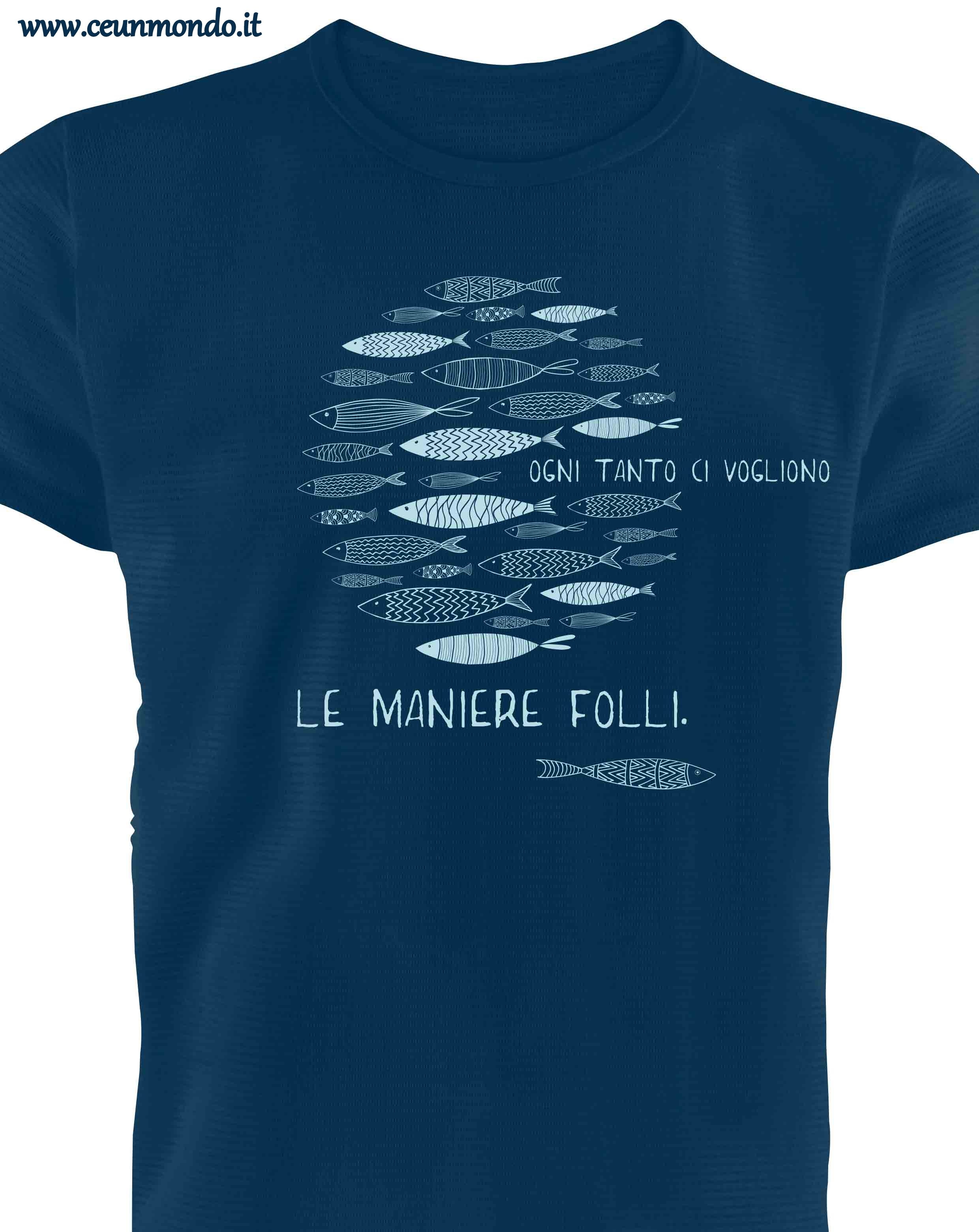 T-shirt unisex MANIERE FOLLI cotone BIO