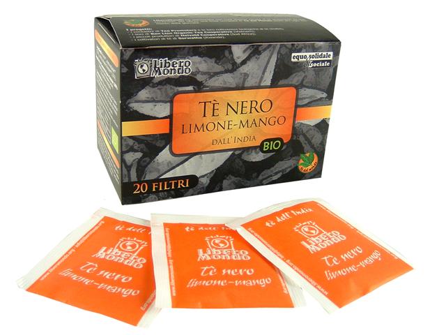 Tè Nero Limone e Mango BIO 20 filtri - Libero Mondo