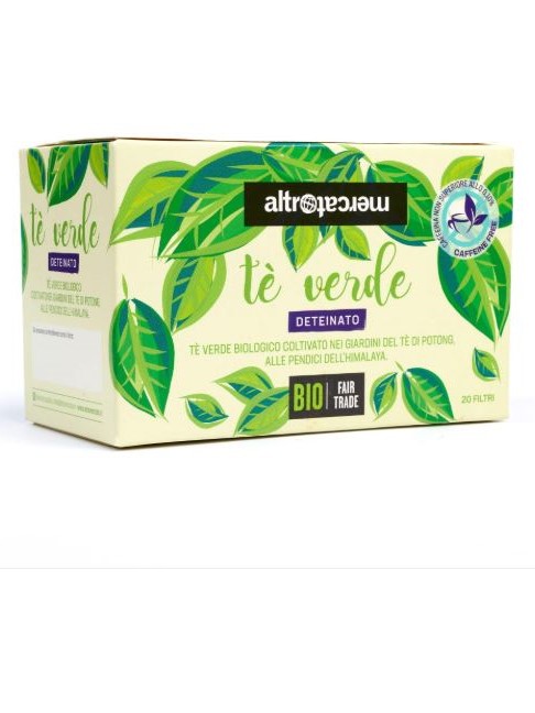 Tè verde deteinato in bustine Altromercato