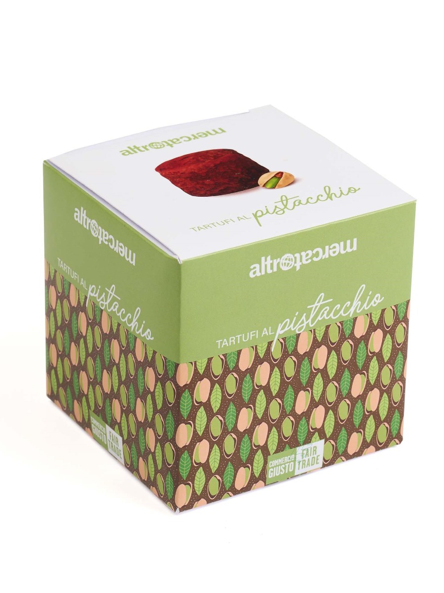 Tartufi al cioccolato con pistacchio Altromercato
