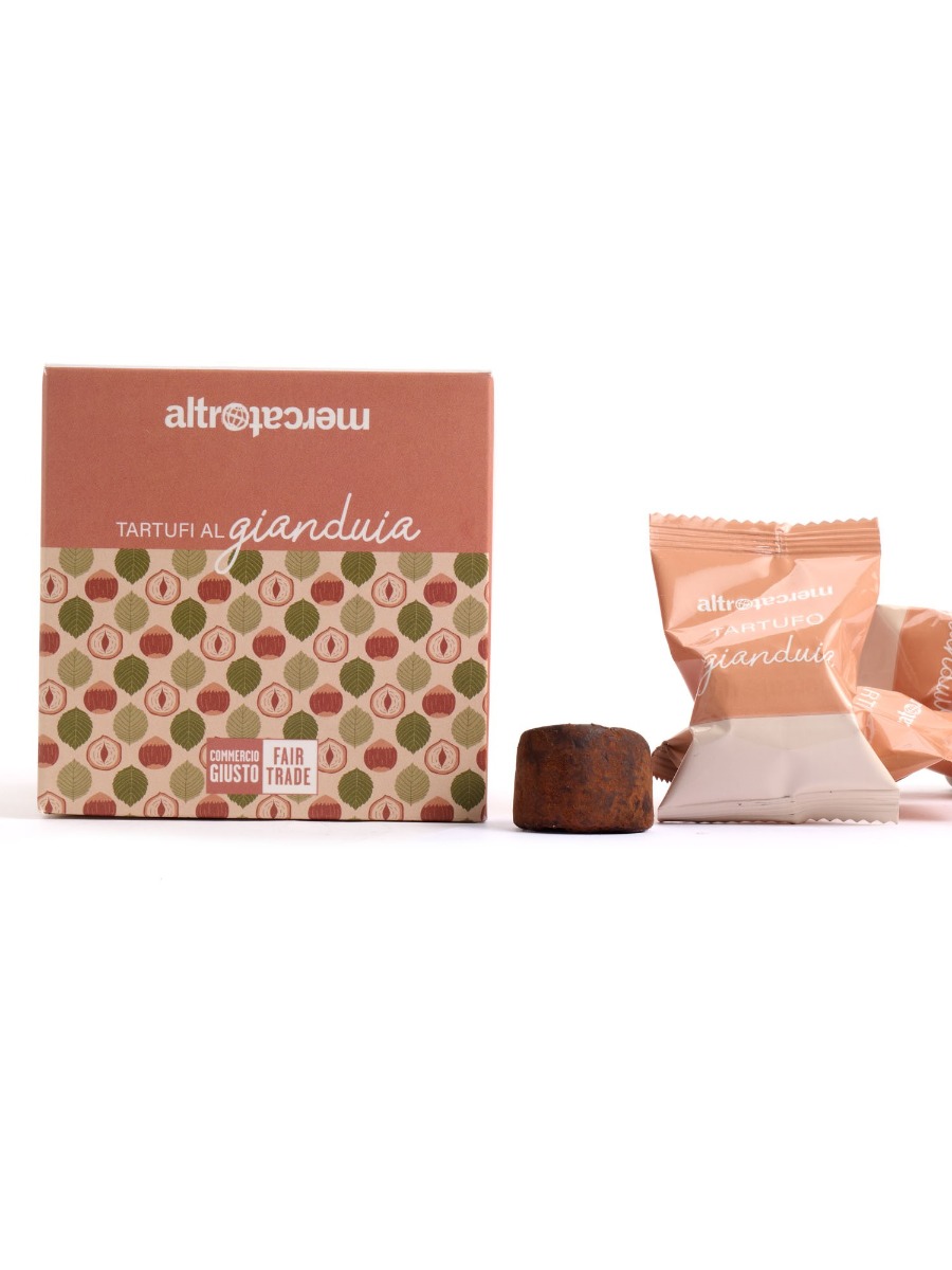 Tartufi al cioccolato gianduia Altromercato