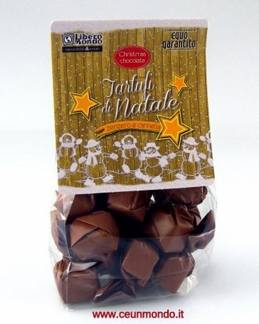 Tartufini cioccolato zenzero e cannella 110gr