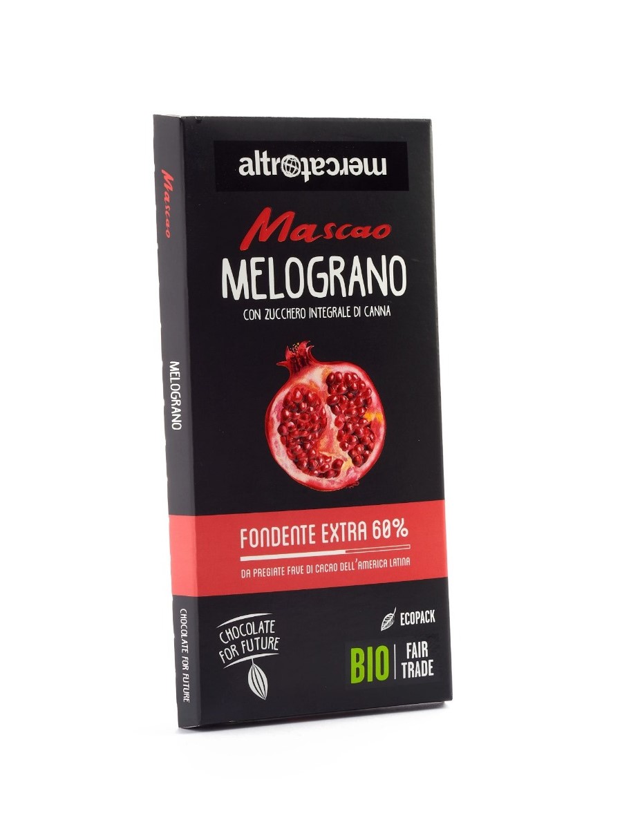 Cioccolato fondente extra al melograno Bio - Mascao