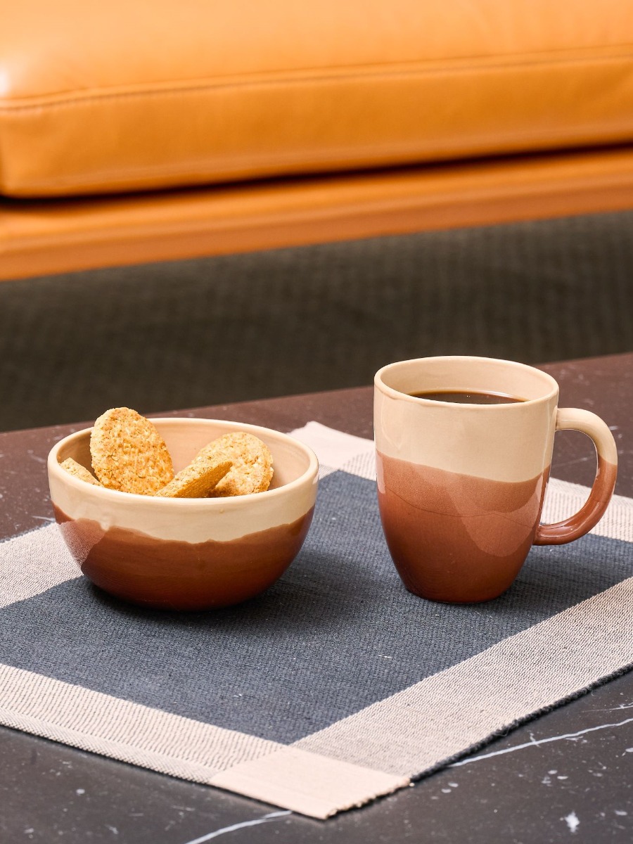 Tazza Mug in ceramica Duet Caramello